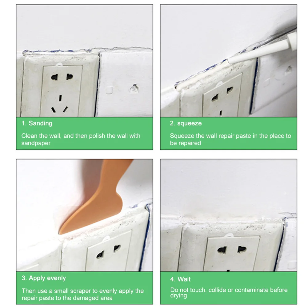 100 г средство для удаления плесени починки граффити трещины плитка Затирка ремонт стен паста домашние отверстия для ногтей кухня квартира быстрое высыхание
