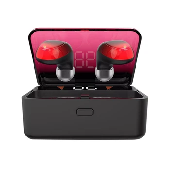 

Es01 Bluetooth 5.0 True Wireless Stereo Headset Earphone Shockproof o Receiver Lossless Sound Quality(Red)