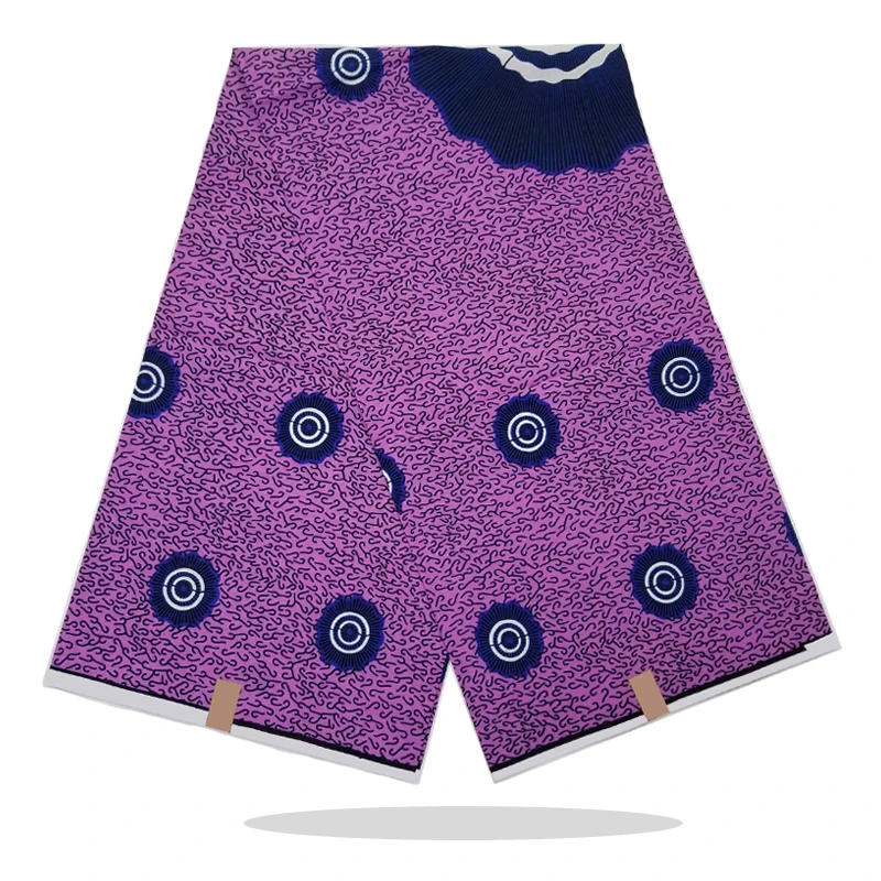 

New Design Ankara Printed Cotton Fabric Real African Wax Print Fabric 6 Yards High Quality Party Dress Material VL15-38