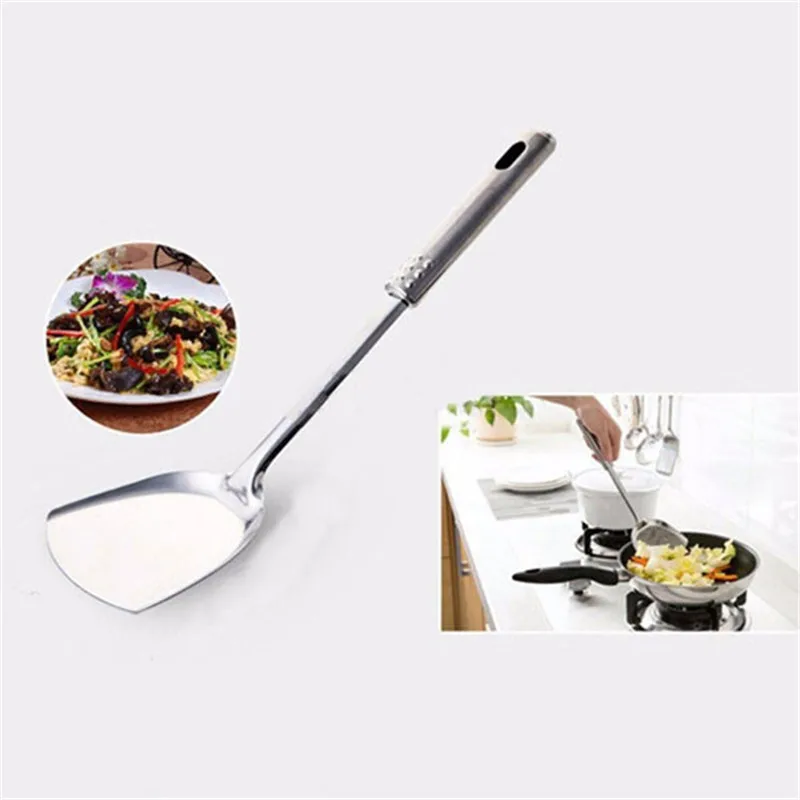 5pcs Stainless Steel Turner Kitchen Cooking Tools Set Hygienic Accessories Utensils Spatula Spoon KM88