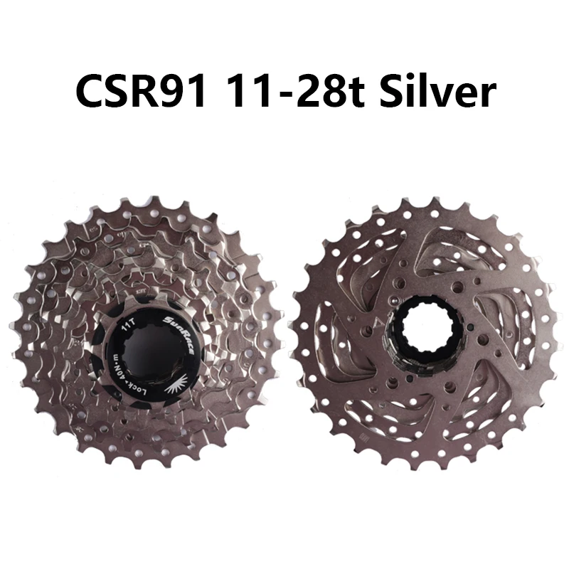 Bicycle cassette Bicycle sprocket gear Bicycle parts Bike sprocket Sunrace Bicycle Cassette 9 Speed Cassette MTB CSM98 CSM980 CSM90 CSM96 11-32/11-34/11-36/11-40T CSR91 12-25/11-28T For Road Bike