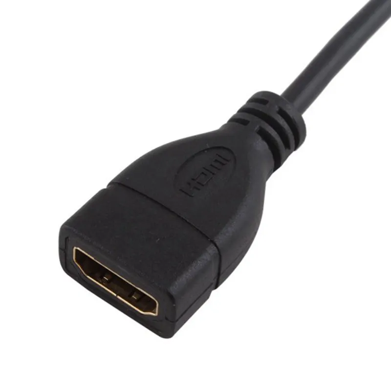Переходник Micro HDMI штекер гнездо D A разъем кабель преобразователь 1080P|Кабели VGA| |