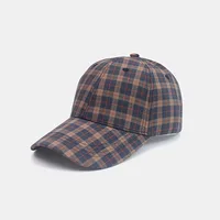 Color Plaid Men's Baseball Cap Unisex Snapback Bones Cap male Gorras Hombre Cotton Dad Hat Casquette Casual Women's baseball Cap 2