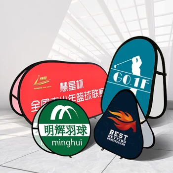 

Expo Show A Frame Folding Pop -Up A Banner Display Stand Graphic Custom Printing Outdoor Advertising Vertical Shape