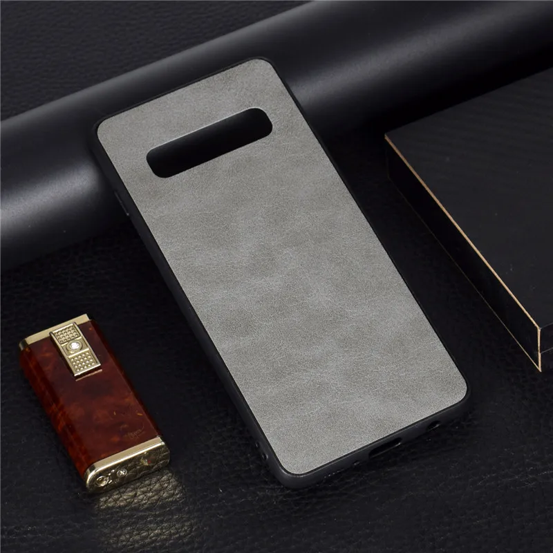 

Case For Samsung Galaxy S9 S10 E Plus M10 M20 S 9 10 S9Plus S10Plus Phone Retro Leather Ultra thin Shockproof Luxury Back Cover