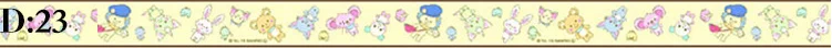 1 компл./1 лот клейкая лента из рисовой бумаги мультфильм девушка серии декоративный Клей Скрапбукинг DIY бумаги японские наклейки 5 м - Цвет: D23