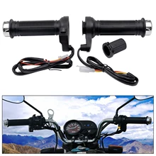 Руль мотоцикла Автомобильная сирена, легкая в установке, 12В 25 Вт 22 мм Мотоцикл Универсальный Регулируемый Температура с электрическим подогревом ручки