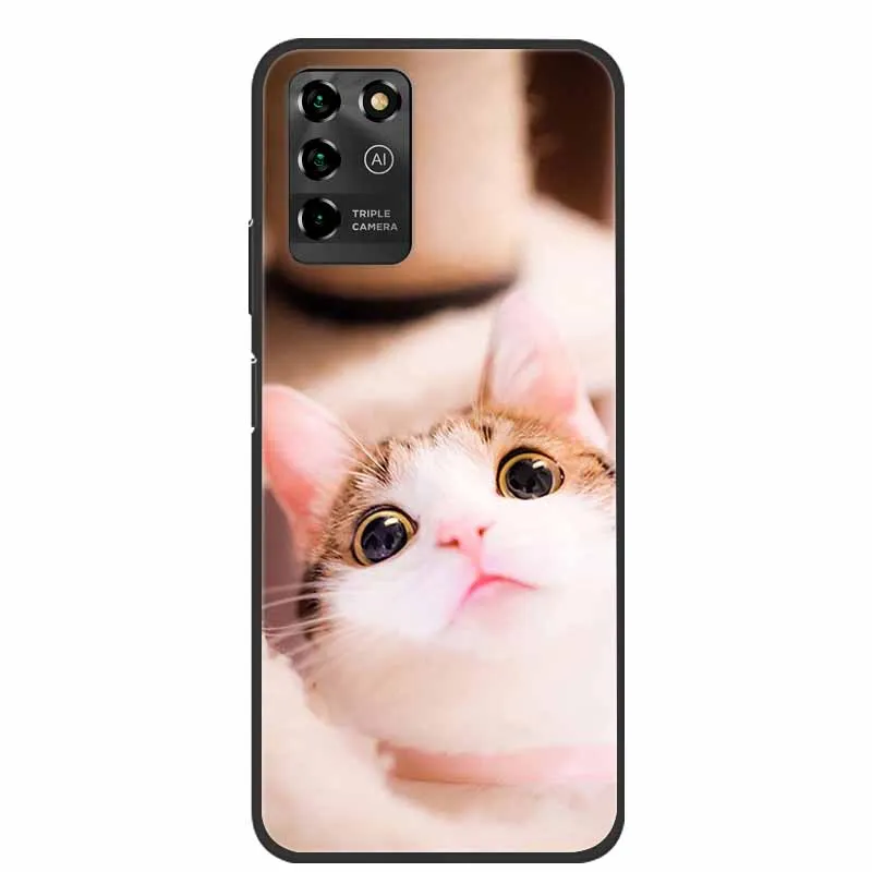 Luxury Bumper Silicone TPU Soft Phone Case with Cute Cat Design - Shockproof Coque