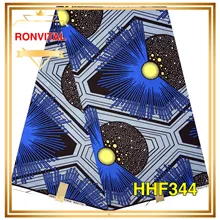 Женское платье, сделай сам, ткань, воск RONVITAL, распродажа, Африканский воск, высокое качество, хлопок, материал с принтом, сделай сам, ткань, 6 ярдов/партия