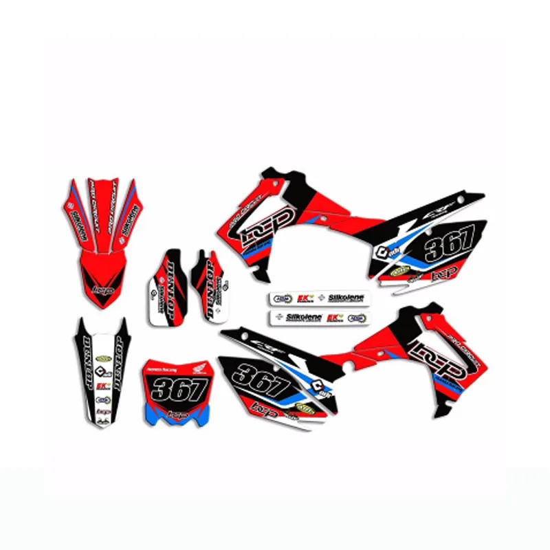 Горячая мотоцикл вся наклейка для транспорта наклейки s для HONDA CRF450R CRF450 CRF250R CRF250 один набор полный автомобильный стикер - Цвет: 3