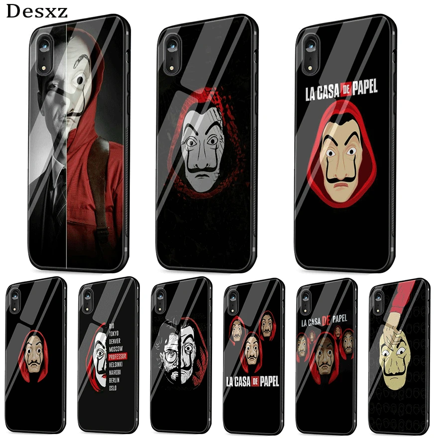 Стеклянный телефон Ca11 TPU стекло для Apple Iphone 5 5S 11 6 6S 7 8 Plus XR X XS Pro Max крышка ТВ 11ries Money