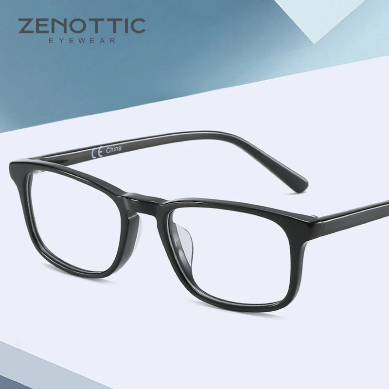 Оправа для очков ZENOTTIC в ацетатной оправе мужчин ретро оптические очки