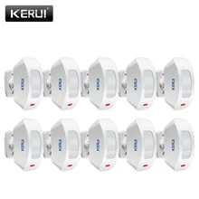 KERUI – détecteur de rideau infrarouge sans fil, capteur de mouvement PIR à fenêtre, 433MHz, pour système d'alarme de sécurité domestique GSM PSTN