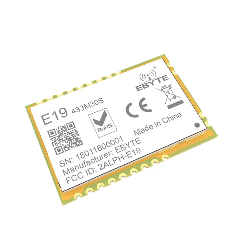 E19-433M30S Lora Long Range SPI SX1278 433 МГц 1 Вт штамп антенна отверстия IoT uhf беспроводной приемопередатчик приемник модуль