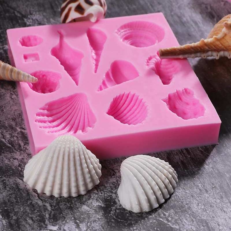 3D 인어 꼬리 실리콘 몰드 컵케이크 토퍼 퐁당 몰드 케이크 장식 도구 DIY 베이킹 캔디 클레이 초콜릿 검페이스트 몰드