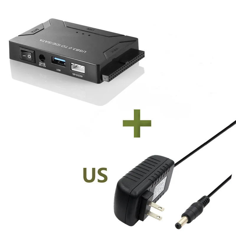 SATA Combo USB IDE/SATA адаптер жесткого диска SATA для USB3.0 передачи данных конвертер для 2,5/3,5/5,25 оптический привод SSD(штепсельная Вилка европейского стандарта