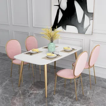 

Nordic Customized Dining Chair Coffee Shop Chairs Living Room Chair Hotel Stool Princess Metal Chair Adult Chair Back Stool