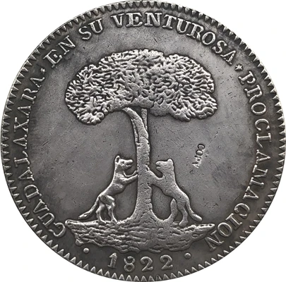 1822 Mexico 8 Reales coins COPY 39mm | Дом и сад