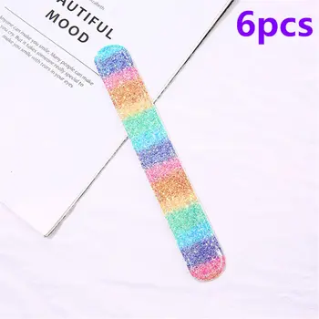 

6Pcs Colorful Sparkling Bracelets Charm Sequins Slap Wristband Strap Band Kids 23GD