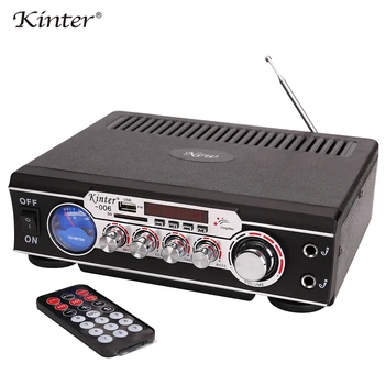 

kinter-006 karaoke amplifier audio 2.0CH with usb sd mic fm radio mobile phone computer paly stereo sound supply power AC220