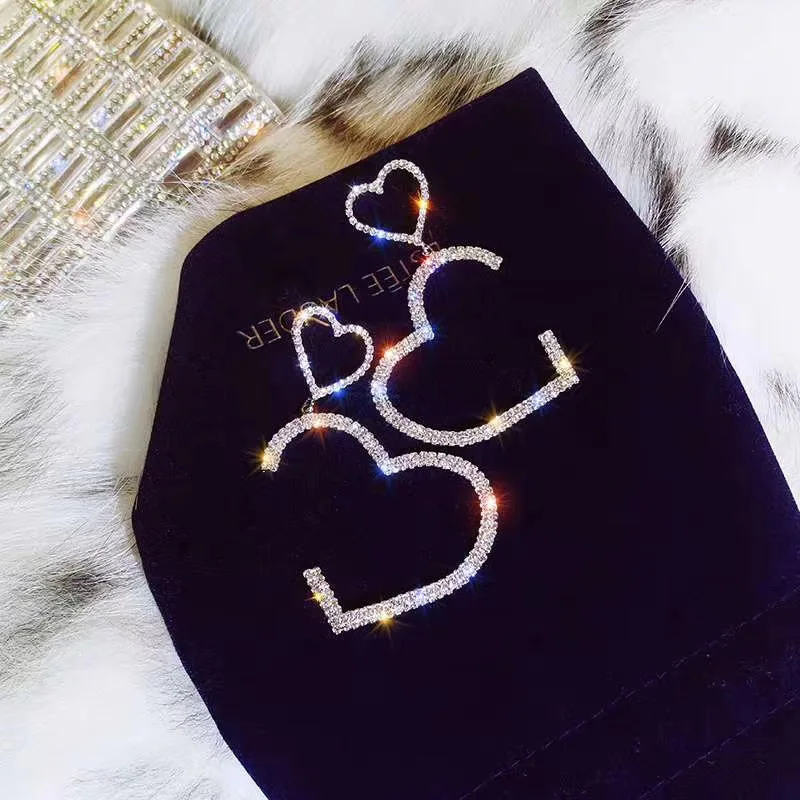 Корейские женские серьги-подвески 1 пара золотого и серебряного цвета супер