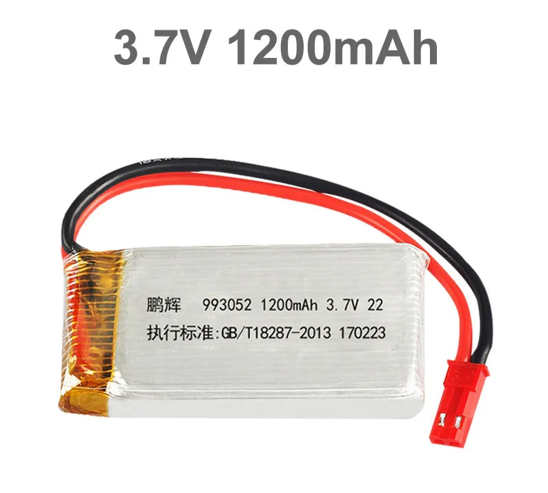 Литиевая батарея JST 3 7 в 1200 мАч для MJX T64 T04 T05 F28 F29 T56 T57 HQ 859B Syma S006 S006G RC