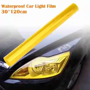 

5PCS 30X120cm Car Glossy Film Automobiles Car Headlight Taillight Tint Vinyl Film Sticker Sheet Fog Light Lamp PVC Film Stickers