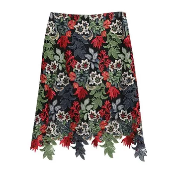 

2020 summer new lace hollow out women skirts high-waist lady slim elegant lace Pencil Skirts Bodycon Party Skirt