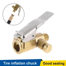 

1pc Car Pump Auto Repair Tool Valve Clip 8mm Air Pump Chuck Clip Car Truck Tyre Tire Inflator Valve Connector Car Open Brass