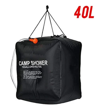40L worek prysznicowy przenośny podgrzewany energią słoneczną wodoodporny odkryty Camping piesze wycieczki torby do kąpieli wodnych prysznic kempingowy przenośny prysznic do kąpieli tanie i dobre opinie CN (pochodzenie) 40x40x28 Camping supplies Shower Bag Shower Bag Portable portable shower