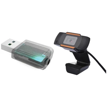 

1Pcs Usb Bluetooth 5.0 Transmitter Receiver 3.5Mm Jack & 1Pcs 2K Webcam, 5Mp Hdweb Camera Built-In Hd Microphone