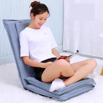 

Extended back a beanbag tatami folding Japanese single sofa bed wave window seat