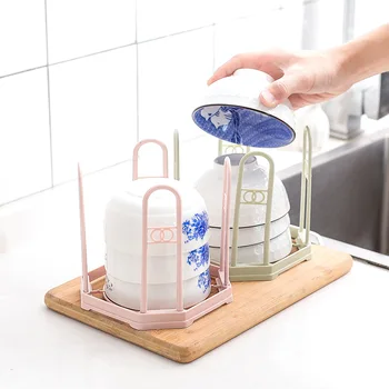 

Kitchen Storage Rack Dish Bowl Drain Rack Plate Holder Tray Holder Plastic Storage shelf Home Organizer Kitchen Accessories