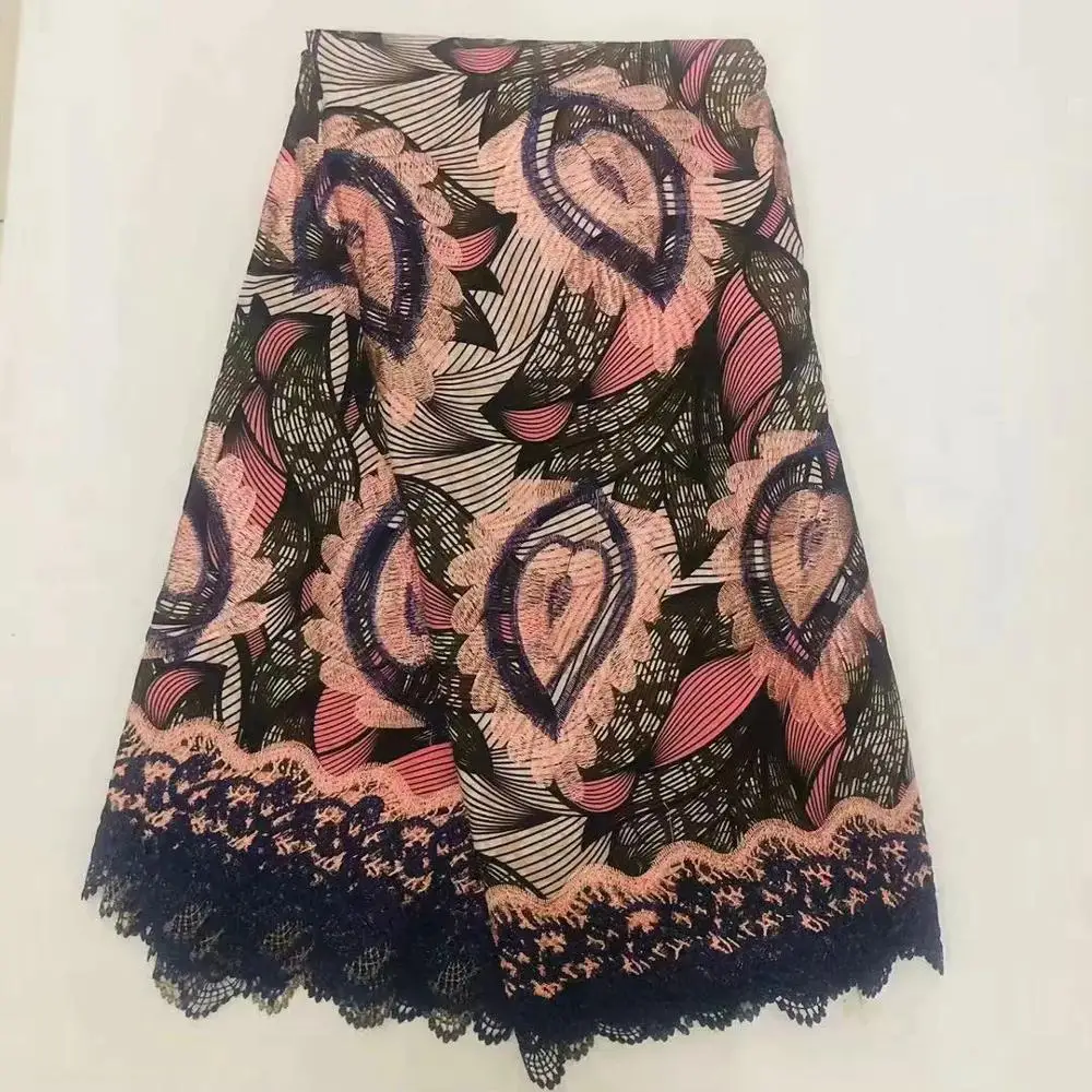 Цена Африканский воск с принтом хлопок французская кружевная ткань для лакированные обувь высокого качества; обувь с вышивкой; воск кружевных тканей! O-4598