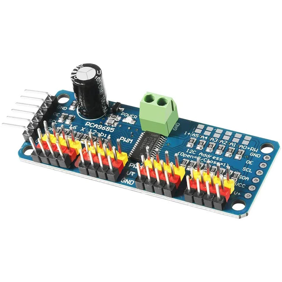 16 Canali 12-Bit Pwm/Servo Driver-I2C Interfaccia Pca9685 Per Arduino Raspberry Pi Shield Module Servo Shield
