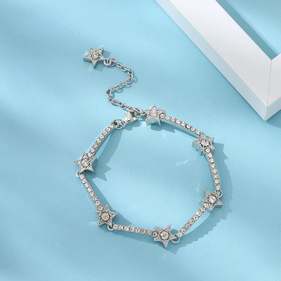Bracelet Jewelry Adjustable Size Crystal Sky Star Fit Women Men