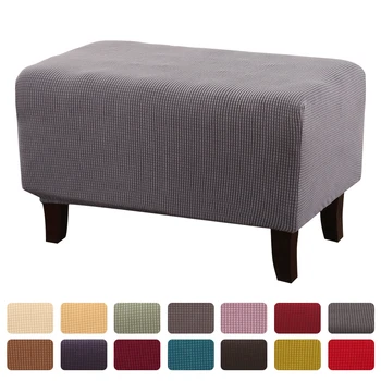 

Polar Fleece Sofa Pedal Cover Slipcover Stretch High Elastic Polyester Footrest Cover Footstool Elastic Protector S/M/L
