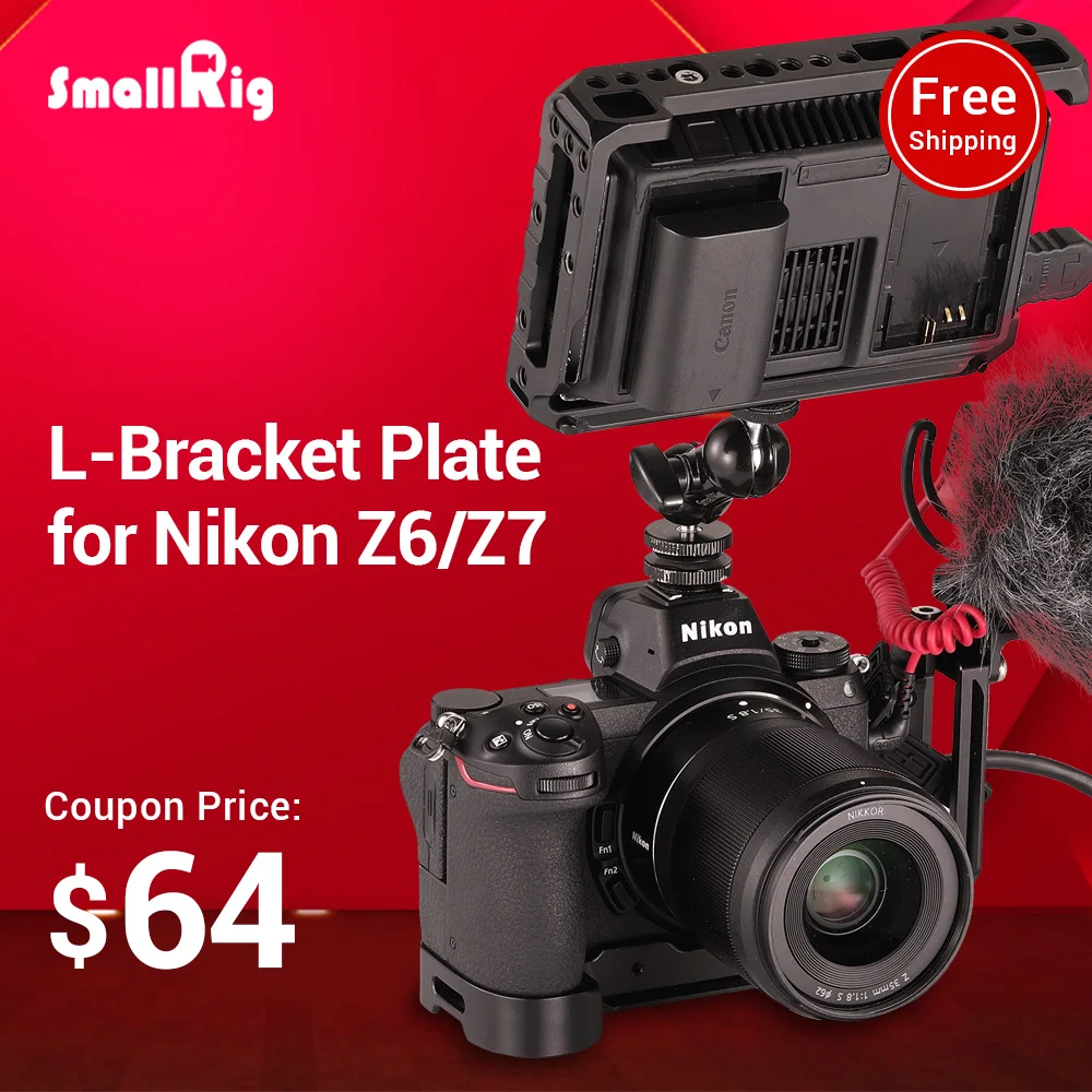 Smallrig L Bracket Plate For Nikon Z6 Z7 Camera Arca Swiss