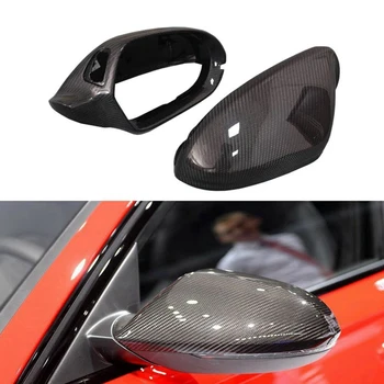 

Carbon Fiber Rear View Mirror Cover Replacement with Lane Assist for A6L C7 S6 RS6 2013-17