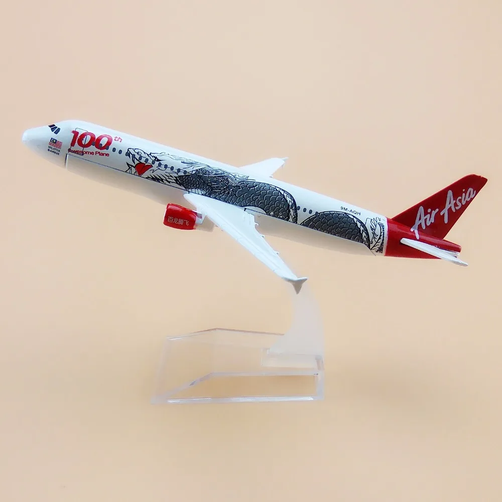 Модель самолета Asia Air Dragon 16 см модель аэроплана A320 320 авиакомпании | Дом и сад