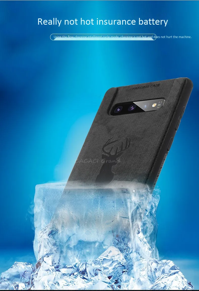 Чехол для зарядного устройства с оленем и оленем для samsung Galaxy S10 Plus, тонкий противоударный чехол для зарядного устройства для samsung Note 9, задняя крышка для зарядного устройства