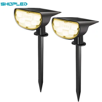 

SHOPLED Led Solar Light Outdoor Solar Lamp Garden Landscape Lawn Lamp P67 Solar Powered 2 In 1 Wireless Decoration Wall Lighting