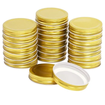 

24 Pack Mason Jar Lids Secure Reuseable Regular Mouth Mason Storage Canning Lids