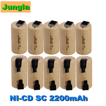 

2200mAh rechargeable SC batteries flat top sub C battery NICD for screwdrivers 1.2V for emergency lighting for makita