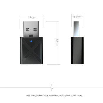 

3.5mm AUX Stereo Wireless Adapter USB Bluetooth 5.0 Transmitter Receiver TV Speaker Earphone Mini Car Music Bluetooth Transmit