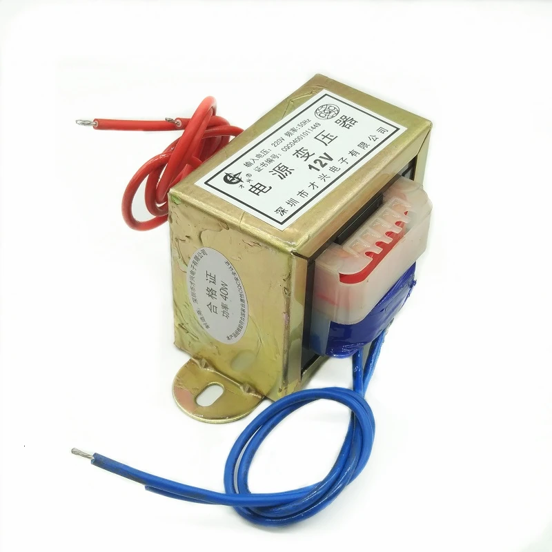 Transformador de potência 40w para ac, 220v