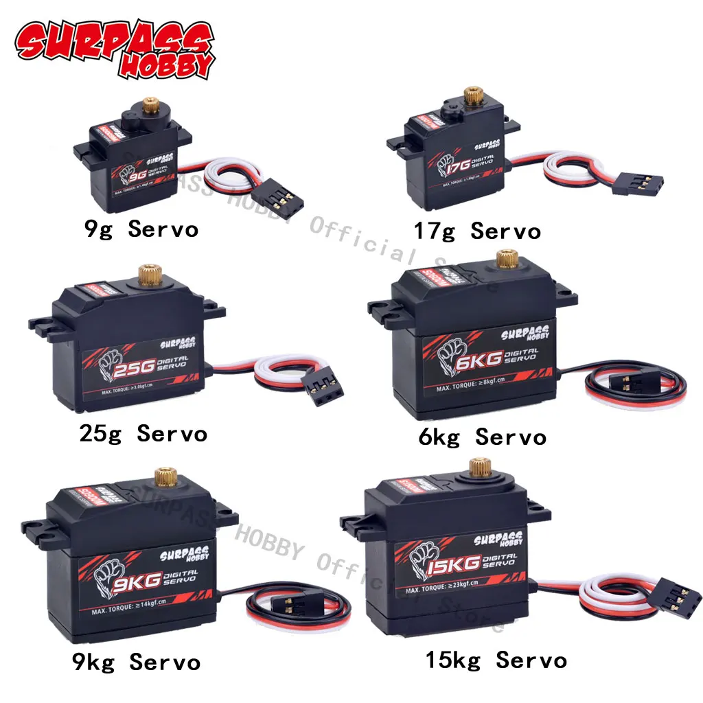 Servo Digital SURPASS Hobby - 6KG à 20KG - Pour Modèles RC électriques