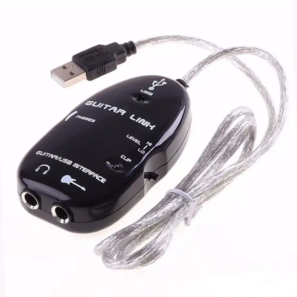 Electric Guitar Link USB Audio Cable Interface Guitarlink Lead to