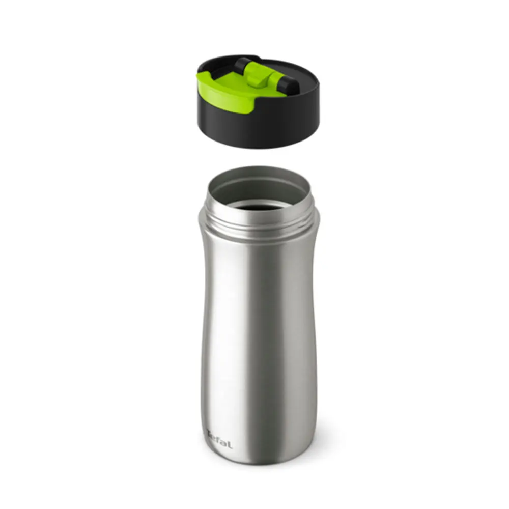 Vacuum Flasks& Thermoses TEFAL K3121114 Thermal mug Coffee to Go light green Stainless Steel kitchen drinkware