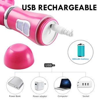 3 In 1 Vibrators for Women 12 Mode Vibrating Anal Tongue Licking Clitoris Stimulator G Spot Massager Erotic Sex Toys for Women 5